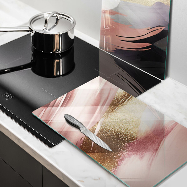 Skleněné krájecí prkénko Pastelové skvrny