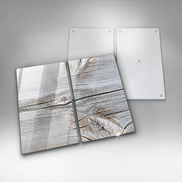 Skleněné krájecí prkénko Světlá struktura dřeva