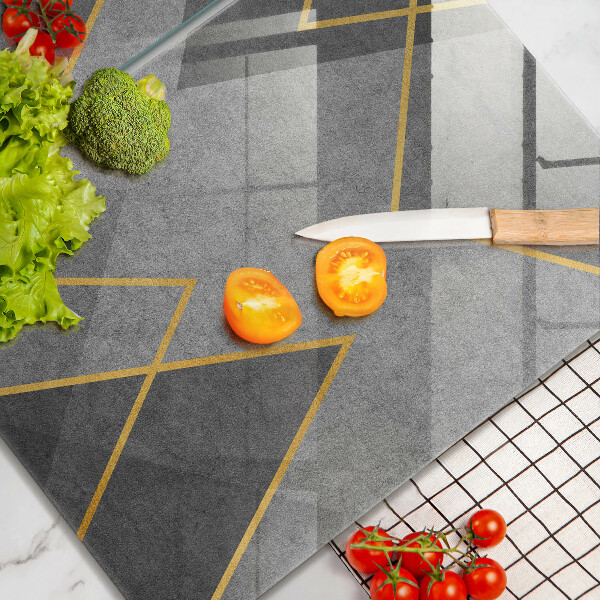 Skleněné krájecí prkénko Ostré tvary