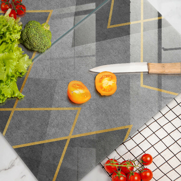 Skleněné krájecí prkénko Ostré tvary