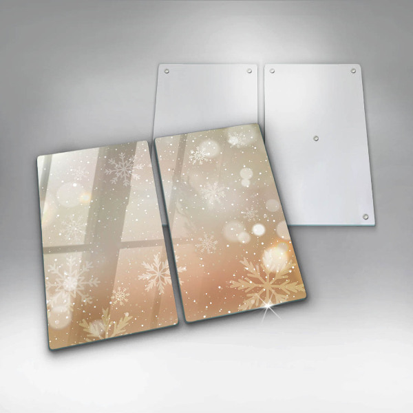 Skleněné krájecí prkénko Sněhové vločky