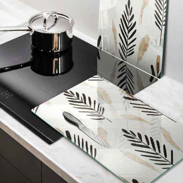 Skleněné krájecí prkénko Boho rostliny