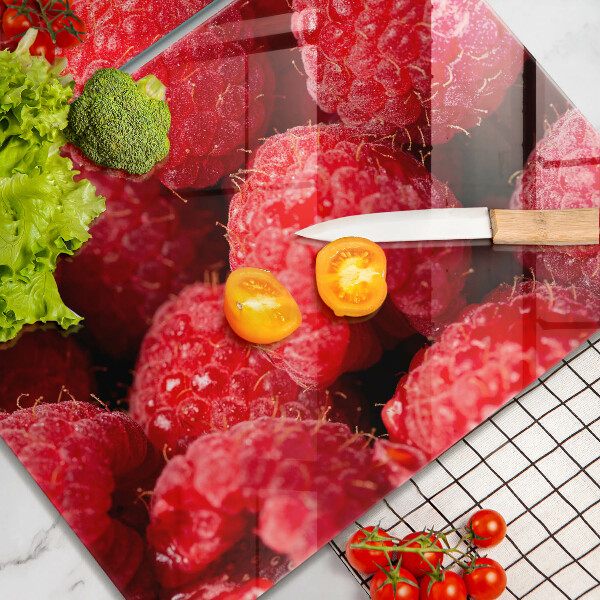 Skleněné krájecí prkénko Malinové ovoce