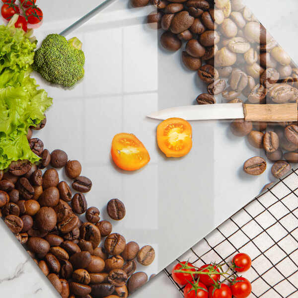 Skleněné krájecí prkénko Kávová zrna