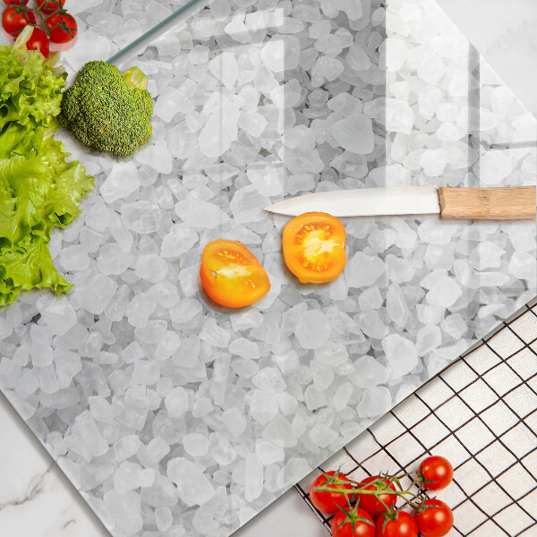 Skleněné krájecí prkénko Krystaly soli