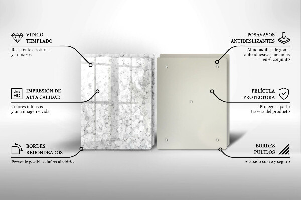 Skleněné krájecí prkénko Krystaly soli