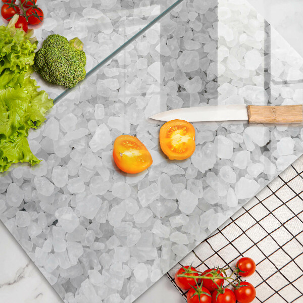 Skleněné krájecí prkénko Krystaly soli