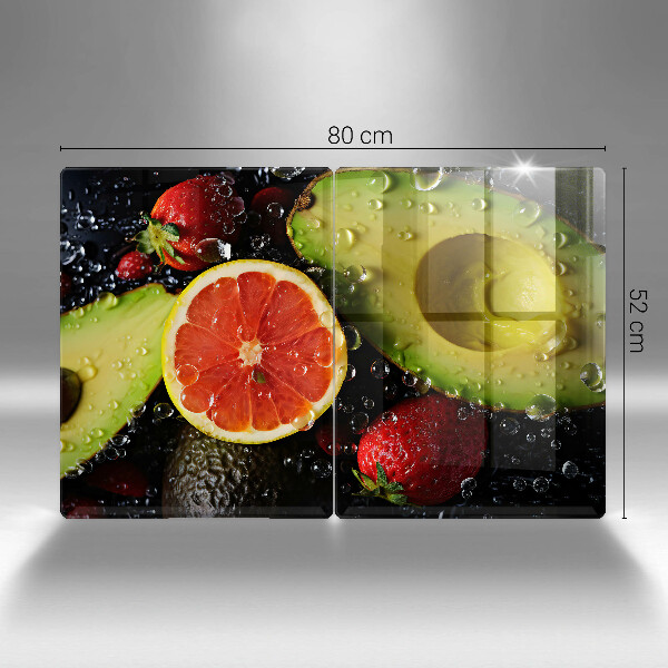 Skleněné krájecí prkénko Ovoce a zelenina