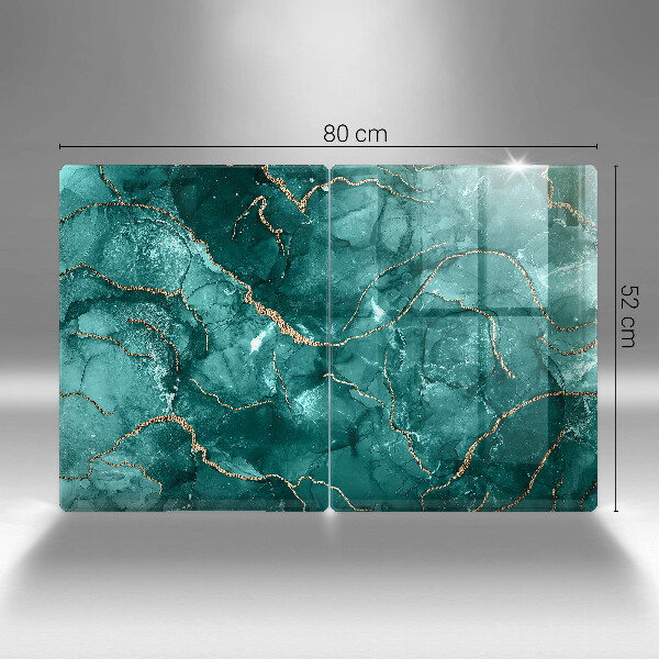 Skleněné krájecí prkénko Modrý mramor