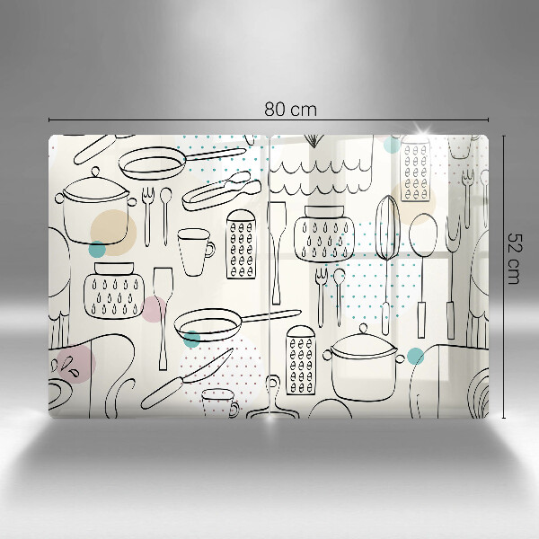 Krájecí prkénko skleněné Kuchyňské doplňky