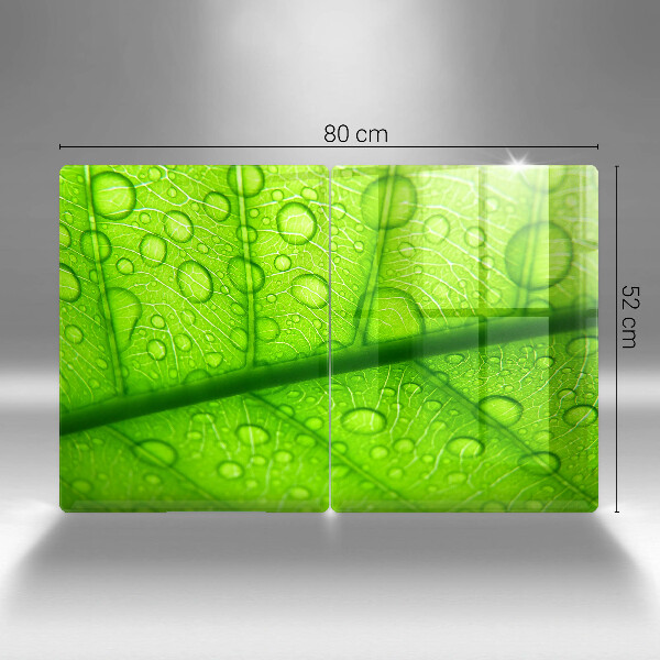 Krájecí prkénko skleněné Detailní záběr na list