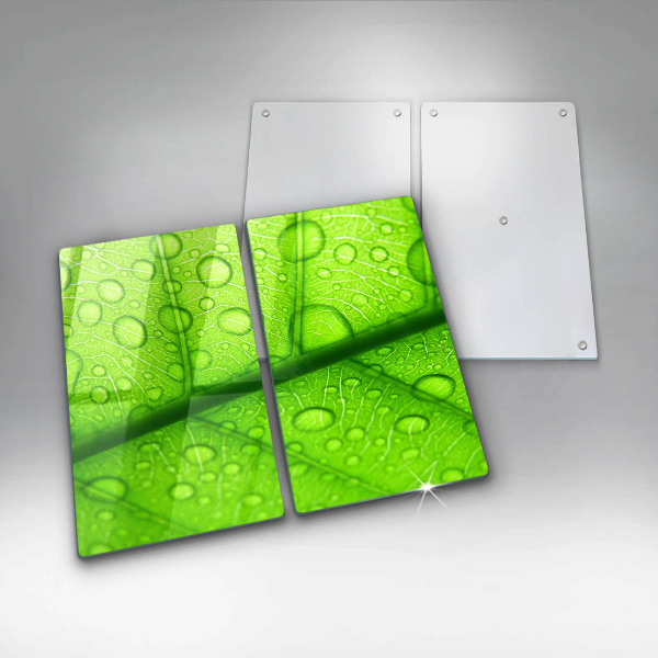 Krájecí prkénko skleněné Detailní záběr na list