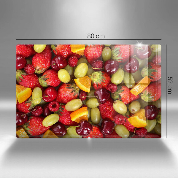 Krájecí prkénko skleněné Letní ovoce