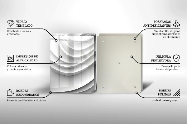 Krájecí prkénko skleněné Geometrické čáry