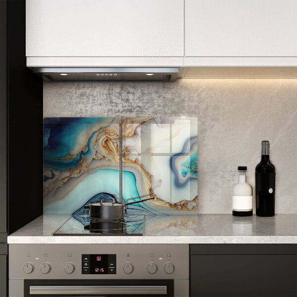 Krájecí prkénko skleněné Vícebarevný mramor