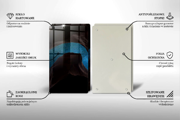 Krájecí prkénko skleněné Hvězdná obloha