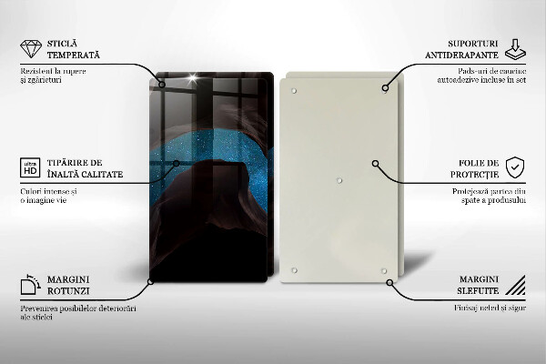 Krájecí prkénko skleněné Hvězdná obloha