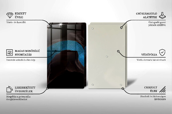 Krájecí prkénko skleněné Hvězdná obloha