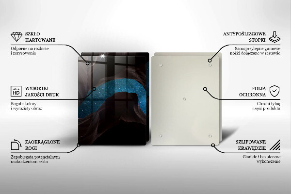 Krájecí prkénko skleněné Hvězdná obloha