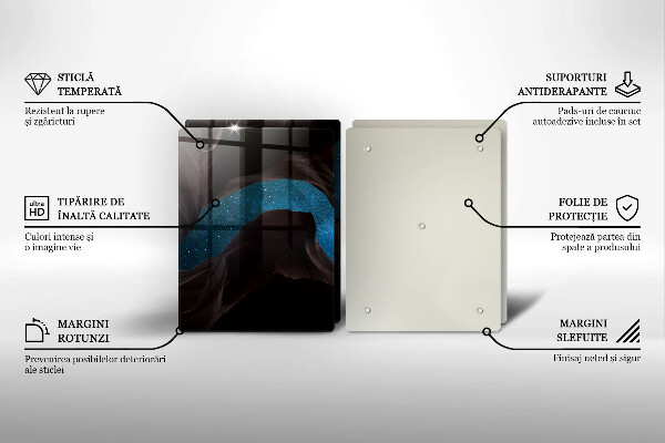 Krájecí prkénko skleněné Hvězdná obloha