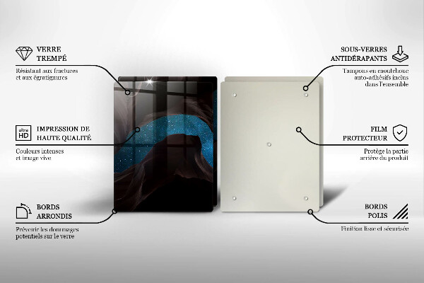 Krájecí prkénko skleněné Hvězdná obloha