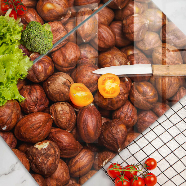 Krájecí prkénko skleněné Lískové oříšky