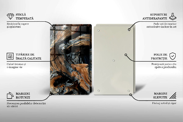 Krájecí prkénko skleněné Abstraktní vzor