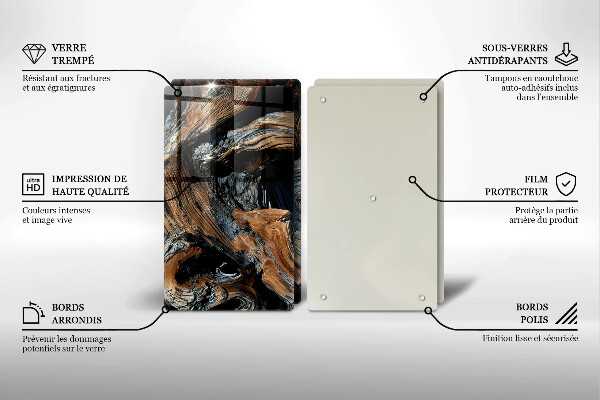 Krájecí prkénko skleněné Abstraktní vzor