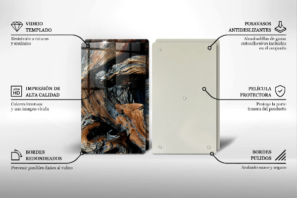 Krájecí prkénko skleněné Abstraktní vzor