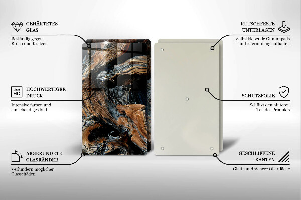 Krájecí prkénko skleněné Abstraktní vzor