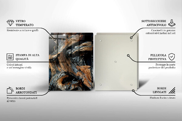Krájecí prkénko skleněné Abstraktní vzor