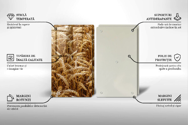 Krájecí prkénko skleněné Pole obilí