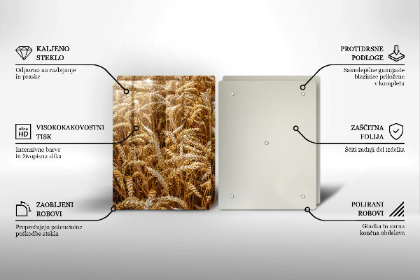 Krájecí prkénko skleněné Pole obilí