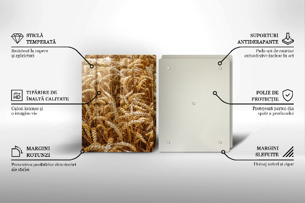 Krájecí prkénko skleněné Pole obilí