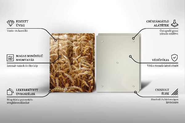 Krájecí prkénko skleněné Pole obilí