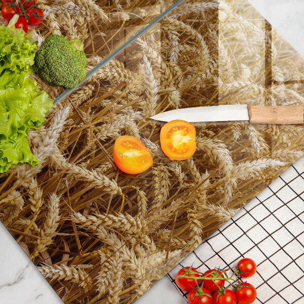 Krájecí prkénko skleněné Pole obilí