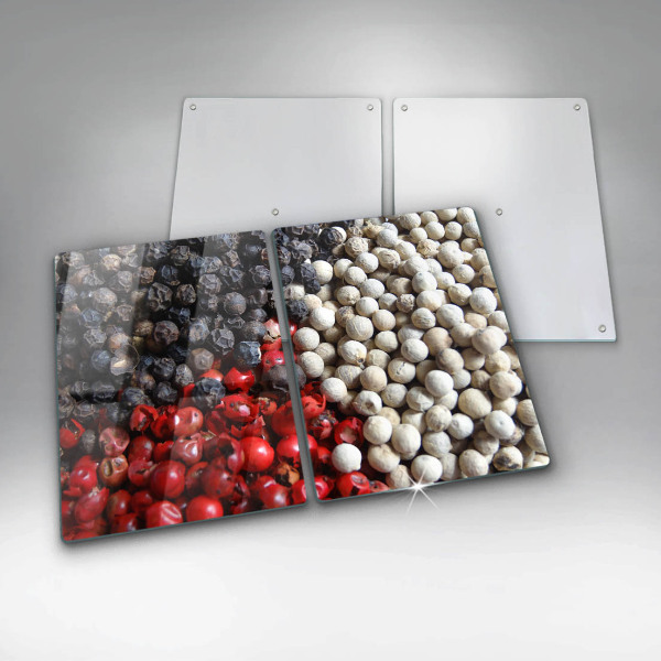 Krájecí prkénko skleněné Černý pepř