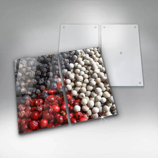 Krájecí prkénko skleněné Černý pepř