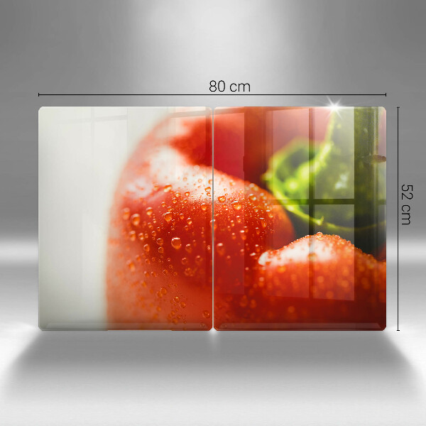 Krájecí prkénko skleněné Červená paprika