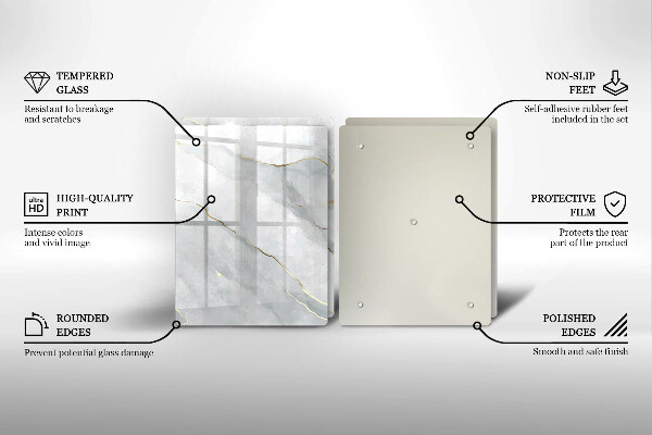 Krájecí prkénko skleněné Textura kamene