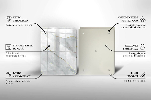 Krájecí prkénko skleněné Textura kamene