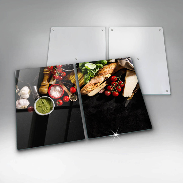 Krájecí prkénko skleněné Italské přísady a koření