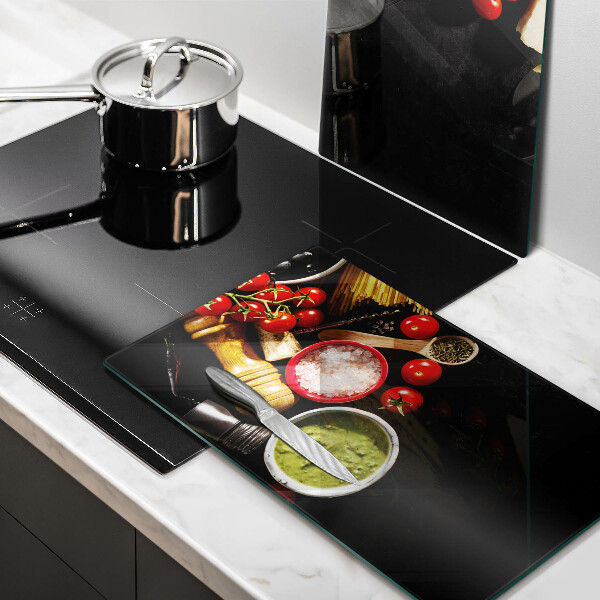 Krájecí prkénko skleněné Italské přísady a koření