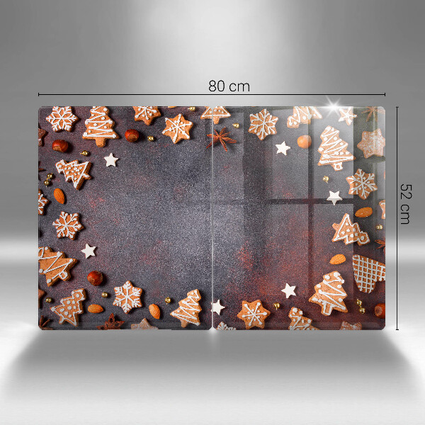 Krájecí prkénko skleněné Perníkové vánoce