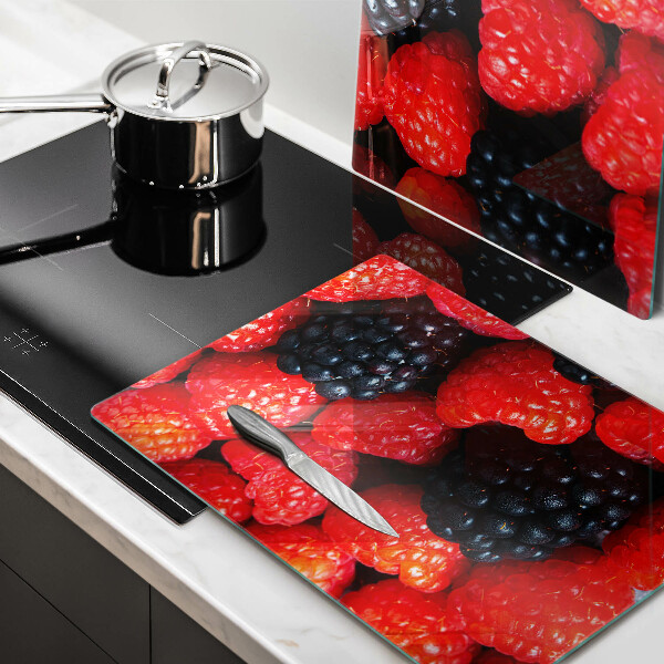 Krájecí prkénko skleněné Maliny a ostružiny