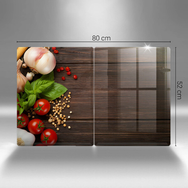 Krájecí prkénko skleněné Zelenina na stole