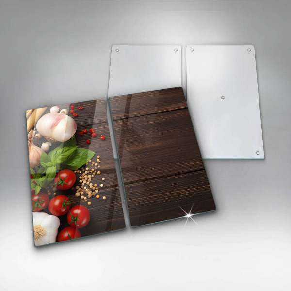 Krájecí prkénko skleněné Zelenina na stole