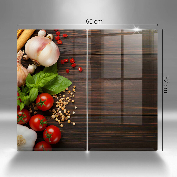 Krájecí prkénko skleněné Zelenina na stole