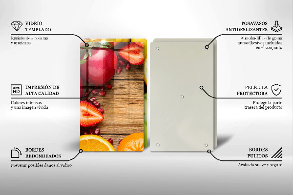 Krájecí prkénko skleněné Čerstvé ovoce