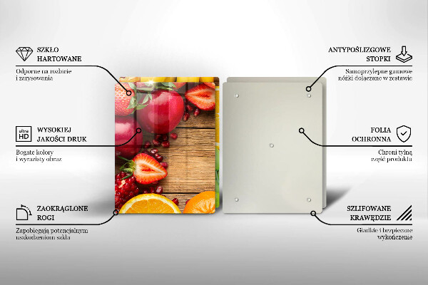 Krájecí prkénko skleněné Čerstvé ovoce